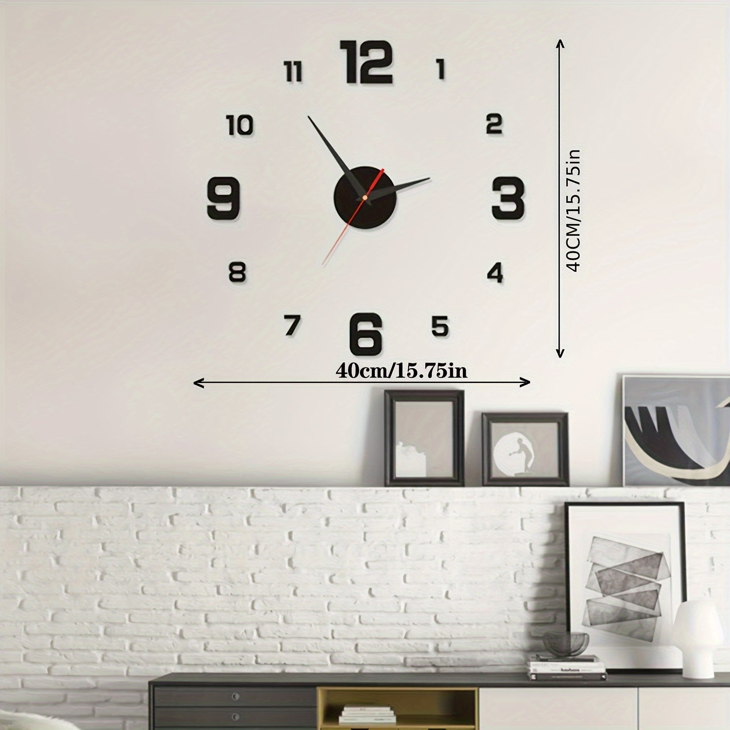 Nordic Style Living Room Wall Clock, DIY