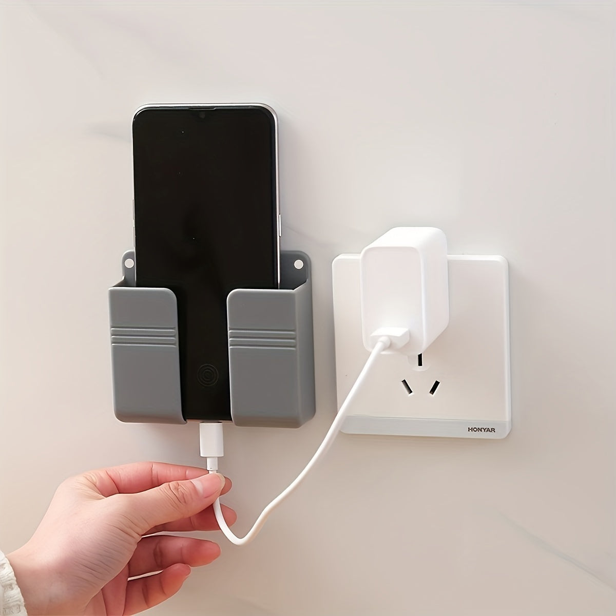 Multi-Functional Wall-Mounted Phone Charging